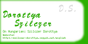 dorottya szilczer business card